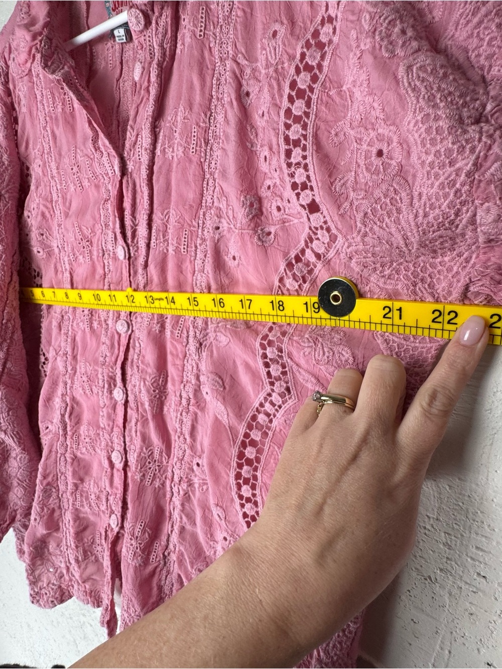 Johnny Was Blossom Rosie Button‎ Down in SPRING ROSE - Picture 9 of 10